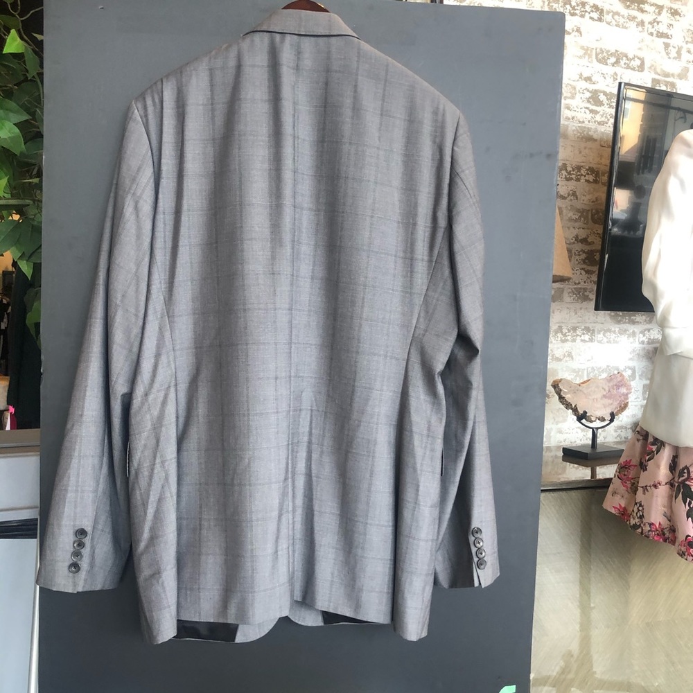 Hugo Boss Slim-fit suit in checked virgin wool - Picture 4 of 13